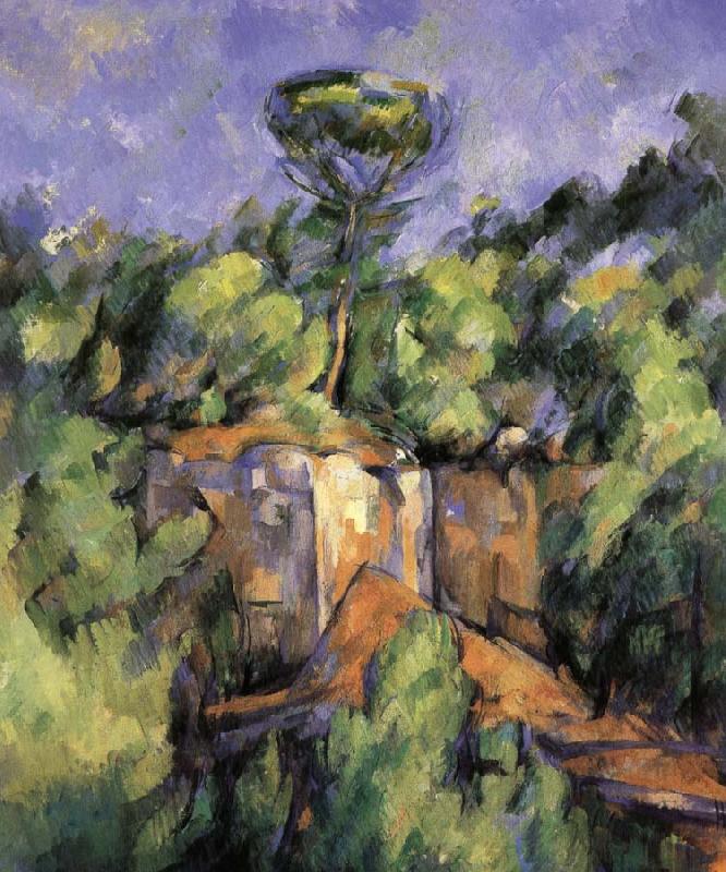 Paul Cezanne landscape rocks 2